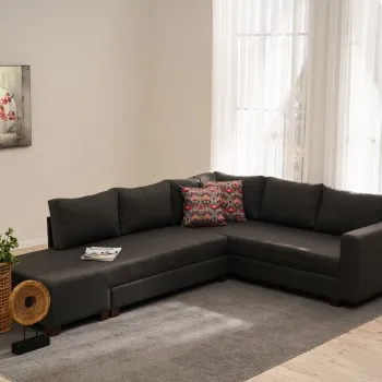 Coltar, Balcab Home, 825BLC5253, Cadru: PAL/LEMN, Antracit imagine