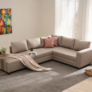 Coltar, Balcab Home, 825BLC5255, Cadru: PAL/LEMN, Bej imagine