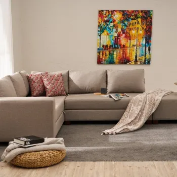 Coltar, Balcab Home, 825BLC5256, Cadru: PAL/LEMN, Bej imagine