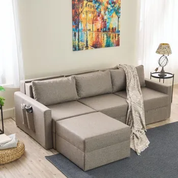 Coltar, Balcab Home, 825BLC5273, Cadru: 100% LEMN DE BRAD, Maro imagine