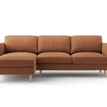 Coltar dreapta 3 locuri, Eden, Micadoni, 250x150x90 cm, catifea, miere imagine