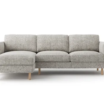 Coltar dreapta 3 locuri, Eden, Micadoni, 250x150x90 cm, tesatura structurata, bej melange imagine