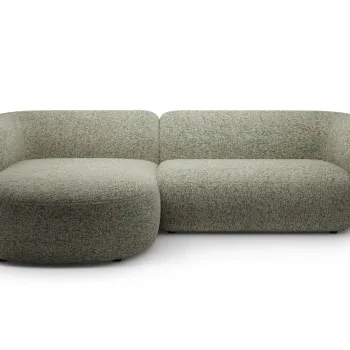 Coltar dreapta 3 locuri, Kate, Micadoni, 285x176x76 cm, tesatura structurata, verde muschi melanj imagine