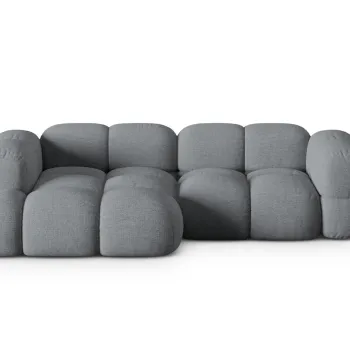 Coltar dreapta 3 locuri, Loretto, Cosmopolitan Design, 250x147x68 cm, tesatura structurata, gri imagine