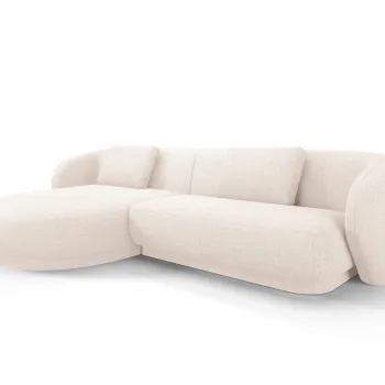 Coltar dreapta 4 locuri, Camden, Cosmopolitan Design, 289x177x72 cm, tesatura chenille, bej deschis imagine