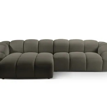 Coltar dreapta 4 locuri, Diana-191, Micadoni Home, 334x182x72 cm, tesatura 3D Sonic, gri otel imagine