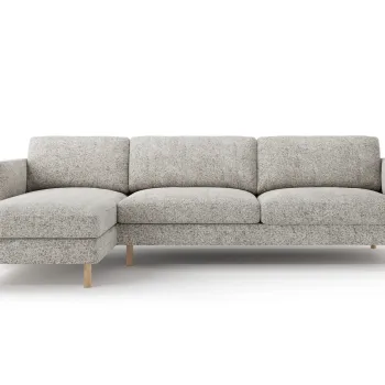 Coltar dreapta 4 locuri, Eden, Micadoni, 286x150x90 cm, tesatura structurata, bej melange imagine