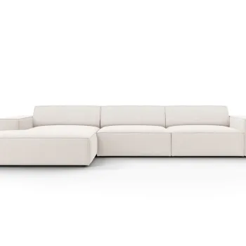 Coltar dreapta 4 locuri, Jodie, Micadoni Home, BL, 284x166x70 cm, poliester, bej deschis imagine