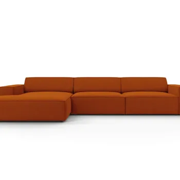 Coltar dreapta 4 locuri, Jodie, Micadoni Home, BL, 284x166x70 cm, poliester, caramiziu imagine