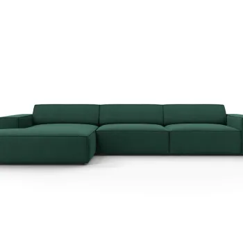 Coltar dreapta 4 locuri, Jodie, Micadoni Home, BL, 284x166x70 cm, poliester, verde imagine
