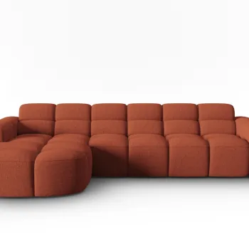 Coltar dreapta 4 locuri, Lisa-193, Micadoni Home, 310x170x77 cm, tesatura structurata, corai imagine