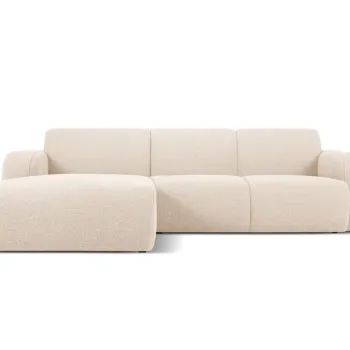 Coltar dreapta 4 locuri, Molino-101, Micadoni Home, 250x170x72 cm, tesatura boucle, bej imagine