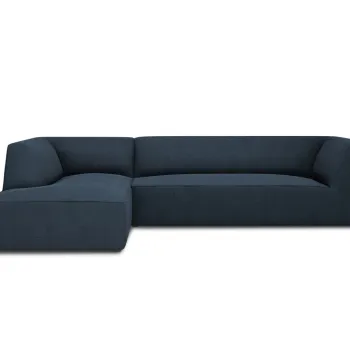 Coltar dreapta 4 locuri, Ruby, Micadoni Home, BL, 273x180x69 cm, poliester, albastru navy imagine