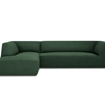 Coltar dreapta 4 locuri, Ruby, Micadoni Home, BL, 273x180x69 cm, poliester, verde imagine