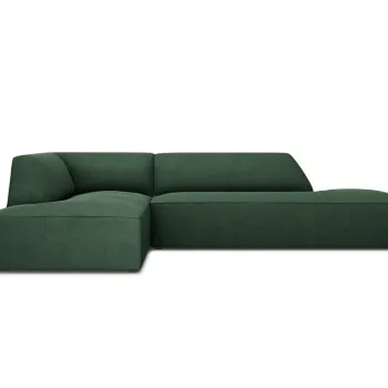 Coltar dreapta 4 locuri, Ruby, Micadoni Home, BL, fara cotiera, 273x180x69 cm, poliester, verde imagine