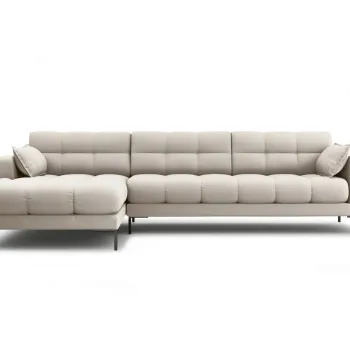 Coltar dreapta 5 locuri, Mamaia, Micadoni Home, BL, 293x185x75 cm, tesatura tip twill, bej imagine