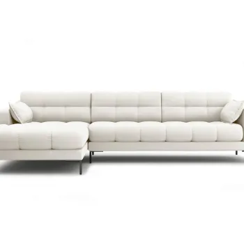 Coltar dreapta 5 locuri, Mamaia, Micadoni Home, BL, 293x185x75 cm, tesatura tip twill, bej deschis imagine