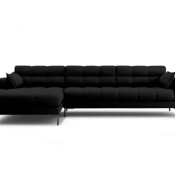 Coltar dreapta 5 locuri, Mamaia, Micadoni Home, BL, 293x185x75 cm, tesatura tip twill, negru imagine