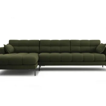 Coltar dreapta 5 locuri, Mamaia, Micadoni Home, BL, 293x185x75 cm, tesatura tip twill, verde imagine