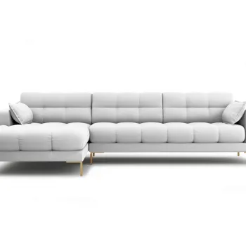 Coltar dreapta 5 locuri, Mamaia, Micadoni Home, GL, 293x185x75 cm, tesatura tip twill, gri deschis imagine