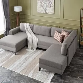 Coltar extensibil Belen, Balcab Home, 300x78x80 cm, lemn, maro imagine