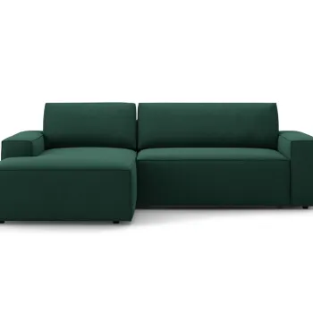 Coltar extensibil dreapta 3 locuri cu lada depozitare, Jodie-78, Micadoni Home, 246x151x86 cm, tesatura structurata, verde imagine