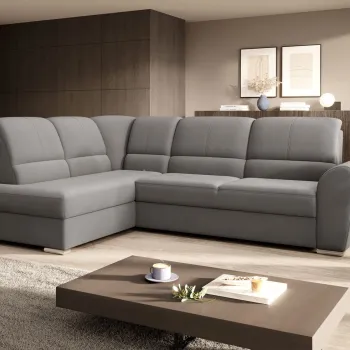 Coltar extensibil dreapta 3 locuri ELTAP, RT-04LO, Siber, 270x186x93 cm, lemn/poliester, gri imagine