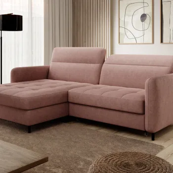 Coltar extensibil dreapta 3 locuri ELTAP, RT-24RAQ, Gomsi, 228x165x100 cm, lemn/poliester, somon imagine