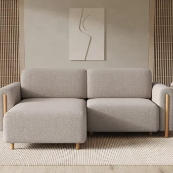 Coltar extensibil dreapta 3 locuri ELTAP, RT-O-18ROY, Acossta, 244x154x95 cm, lemn/poliester, bej/natur imagine