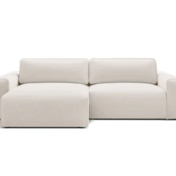 Coltar extensibil dreapta 3 locuri, Victor, Micadoni Home, 246x148x83 cm, tesatura structurata, bej deschis imagine