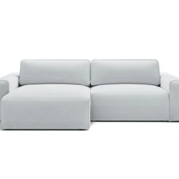 Coltar extensibil dreapta 3 locuri, Victor, Micadoni Home, 246x148x83 cm, tesatura structurata, gri deschis imagine