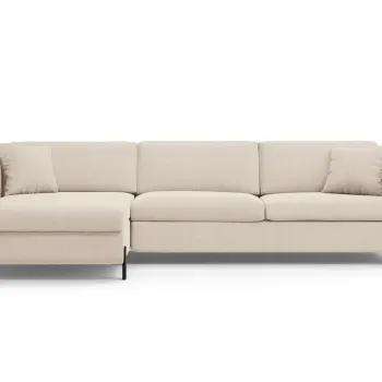 Coltar extensibil dreapta 5 locuri, Gloria, Micadoni Home, 286x170x88 cm, tesatura structurata, bej imagine
