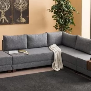 Coltar extensibil Fly Left, Balcab Home, 210x280 cm, gri imagine