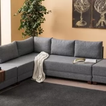 Coltar extensibil Fly Right, Balcab Home, 210x280 cm, gri imagine