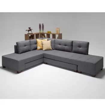 Coltar extensibil Manama Right, Balcab Home, 206x282 cm, gri imagine