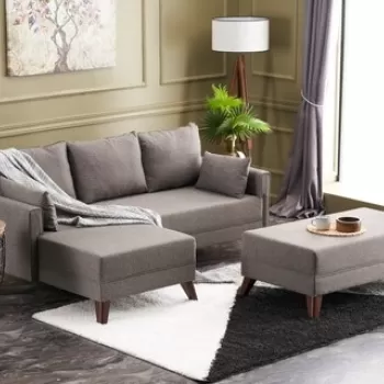 Coltar extensibil pe dreapta Bella Mini, Balcab Home, 205x81x85 cm, lemn, maro imagine