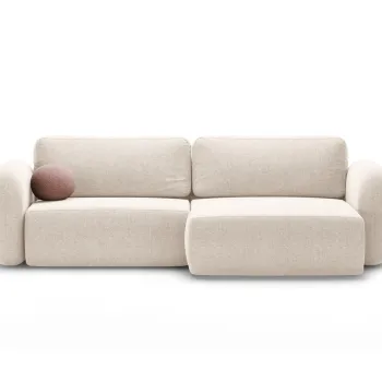 Coltar extensibil reversibil 4 locuri, Tonale, Cosmopolitan Design, 262x149x88 cm, tesatura chenille, bej deschis imagine