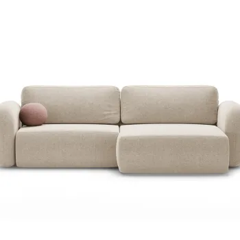 Coltar extensibil reversibil 4 locuri, Tonale, Cosmopolitan Design, 262x149x88 cm, tesatura chenille, bej inchis imagine