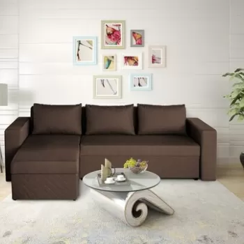 Coltar extensibil reversibil Napoli Maro, cu lada de depozitare, 247x148x78 cm imagine