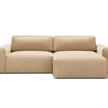 Coltar extensibil stanga 3 locuri, Victor, Micadoni Home, 246x148x83 cm, catifea, nude imagine