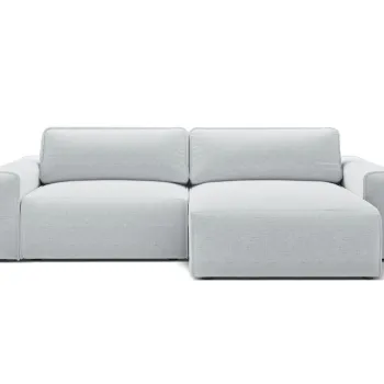 Coltar extensibil stanga 3 locuri, Victor, Micadoni Home, 246x148x83 cm, tesatura structurata, gri deschis imagine