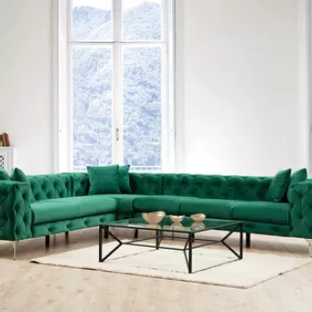 Coltar, Hilena, 569HLN1314, Lemn de fag / PAL, Verde imagine