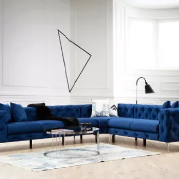 Coltar, Hilena, 569HLN1317, Lemn de fag / PAL, Albastru navy imagine