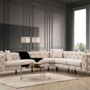 Coltar, Hilena, 569HLN1319, Lemn de fag / PAL, Ecru imagine