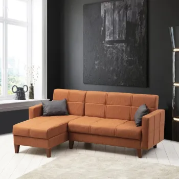 Coltar, Misty, 730MST1307, Cadru: METAL/LEMN, Caramiziu imagine