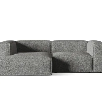 Coltar modular dreapta 3 locuri, Nuria-260, Micadoni Home, 252x147x72 cm, tesatura boucle, grafit imagine