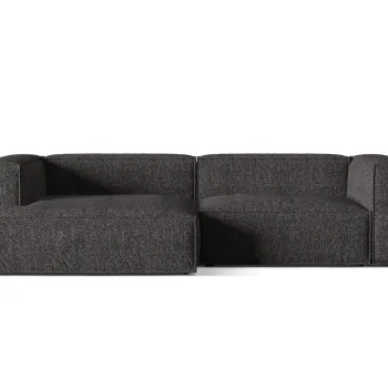 Coltar modular dreapta 4 locuri, Nuria-260, Micadoni Home, 292x147x72 cm, tesatura boucle, antracit imagine