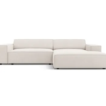 Coltar modular stanga 3 locuri, Jodie, Micadoni Home, BL, 224x166x70 cm, poliester, bej deschis imagine