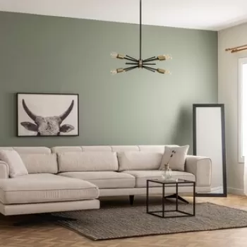 Coltar pe dreapta Jivago, Artie, 198/308x100x78 cm, lemn, bej imagine