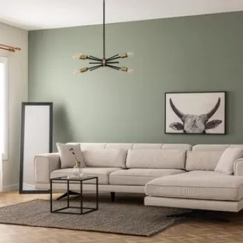 Coltar pe stanga Jivago, Artie, 198/308x100x78 cm, lemn, bej imagine